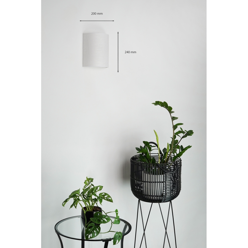 Brilagi - Настенный светильник SEMI 1xE27/15W/230V диаметр 20 см светло-серый