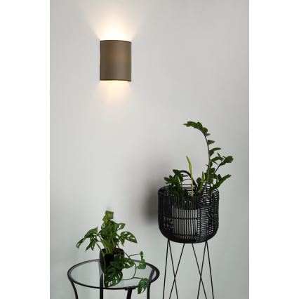Brilagi - Настенный светильник SEMI 1xE27/15W/230V диаметр 20 см коричневый