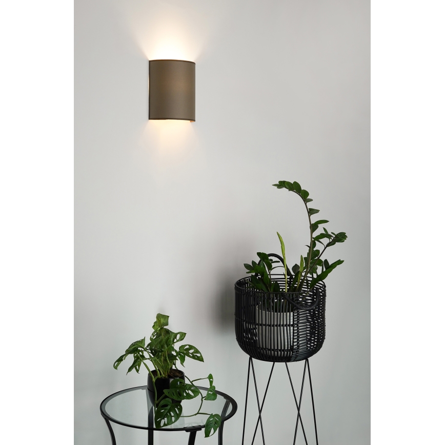 Brilagi - Настенный светильник SEMI 1xE27/15W/230V диаметр 20 см коричневый