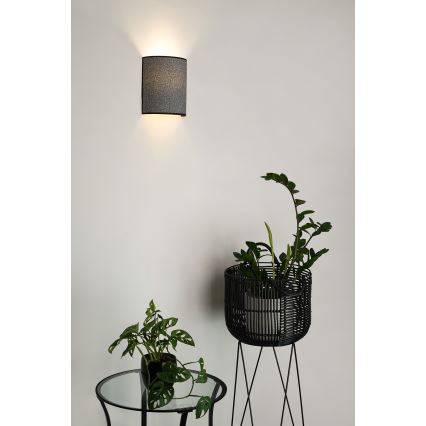 Brilagi - Настенный светильник SEMI 1xE27/15W/230V серый