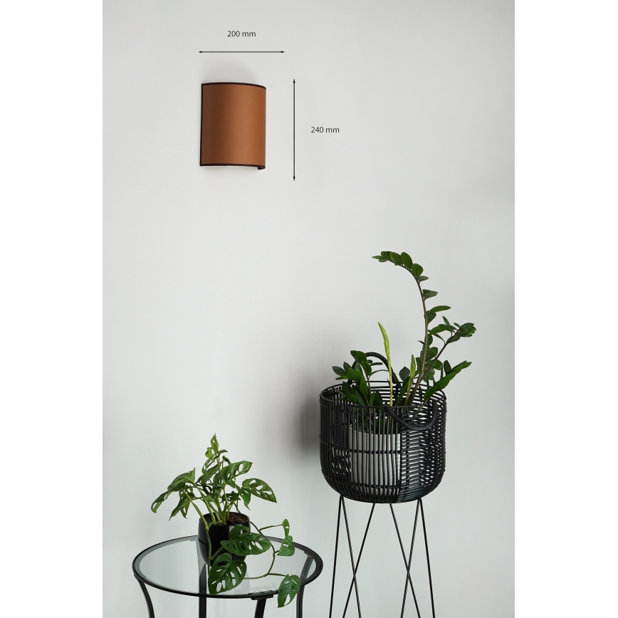 Brilagi - Настенный светильник SEMI 1xE27/15W/230V коричневый