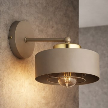 Brilagi - настенный светильник SPRING 1xE27/60W/230V бежевый/золотой