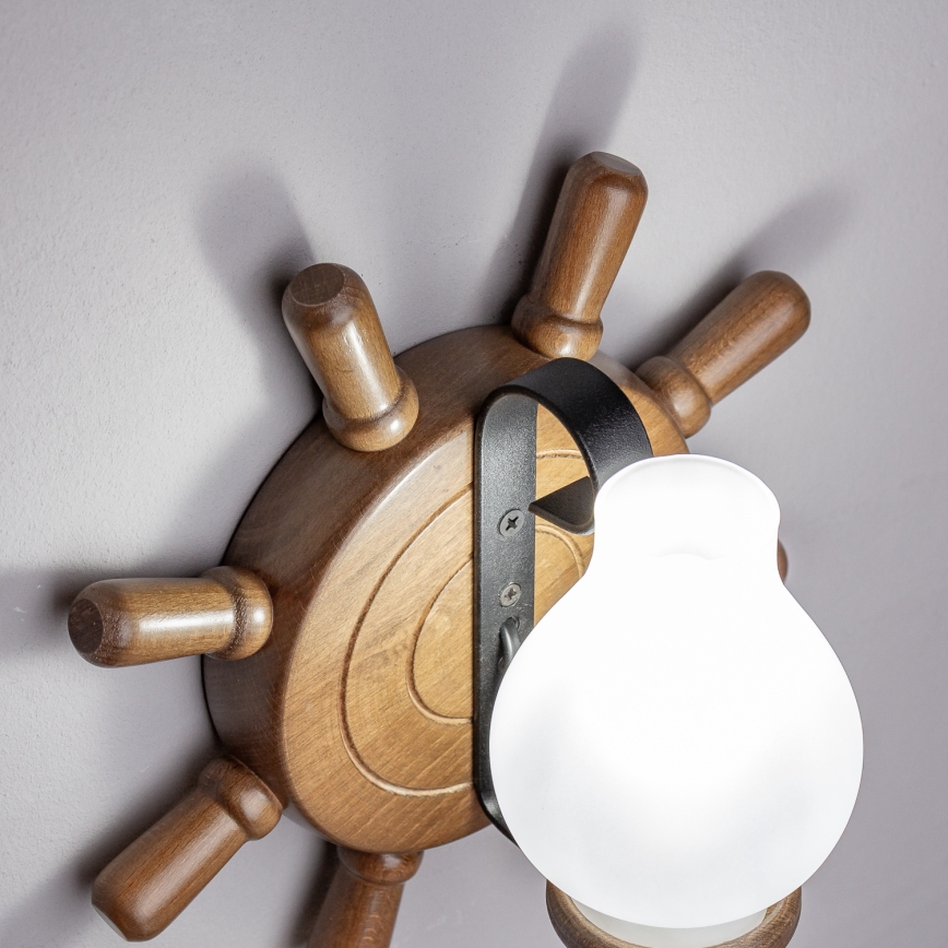 Brilagi - Настенный светильник TIMONA 1xE14/40W/230V бук/орех