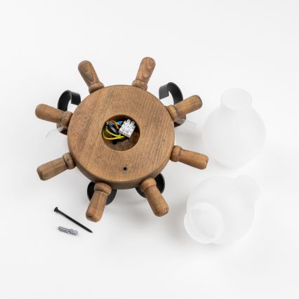 Brilagi - Настенный светильник TIMONA 2xE14/40W/230V бук