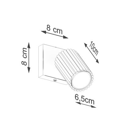 Brilagi - Настенный точечный светильник CRESTO 1xGU10/10W/230V белый