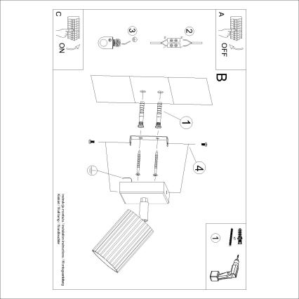 Brilagi - Настенный точечный светильник CRESTO 1xGU10/10W/230V коричневый