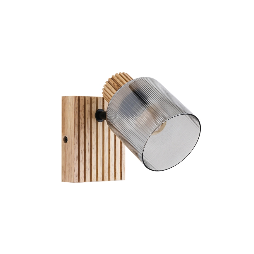 Brilagi - Настенный точечный светильник HYGGE 1xE14/15W/230V дерево/дымчатый