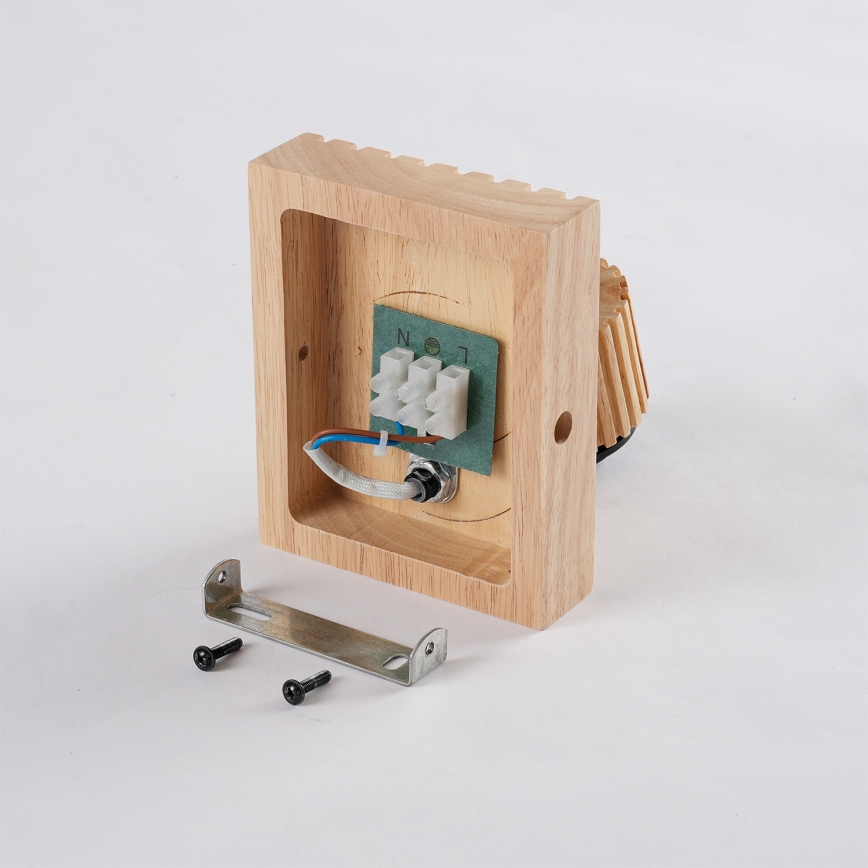Brilagi - Настенный точечный светильник HYGGE 1xE14/15W/230V дерево/дымчатый