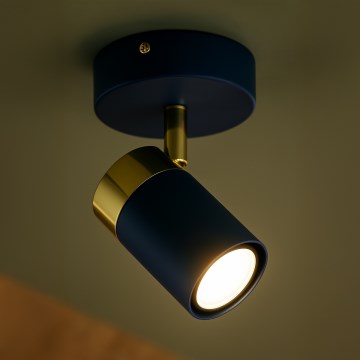 Brilagi - Настенный точечный светильник POKER 1xGU10/25W/230V синее/золотая