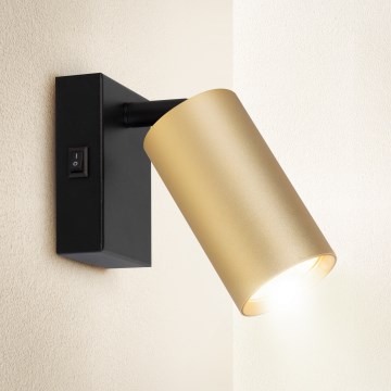 Brilagi - Настенный точечный светильник SELE 1xGU10/30W/230V черный/золотистый