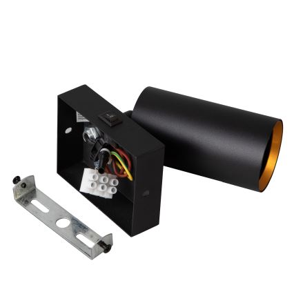 BRILAGI - Настенный точечный светильник SELE с выключателем 1xGU10/30W/230V черный/золотой