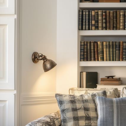 Brilagi - Настенный точечный светильник TECHNO 1xE27/60W/230V бронзовый/патина