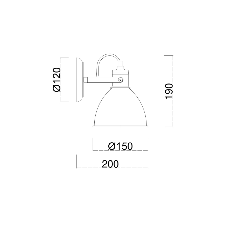 Brilagi - Настенный точечный светильник TECHNO 1xE27/60W/230V бронзовый/патина