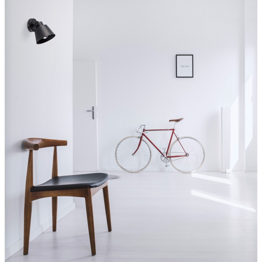 Brilagi - Настенный точечный светильник TECHNO 1xE27/60W/230V черный