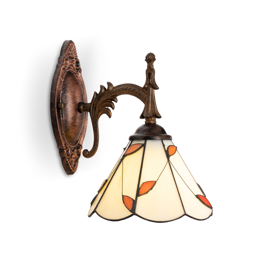 Brilagi - настенный витражный светильник в стиле Тиффани FOLIA 1xE14/40W/230V