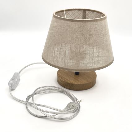 Brilagi - Настільна лампа ANTHONY 1xE27/60W/230V дуб/бежевий