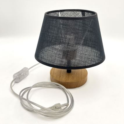 Brilagi - Настільна лампа ANTHONY 1xE27/60W/230V дуб/чорний