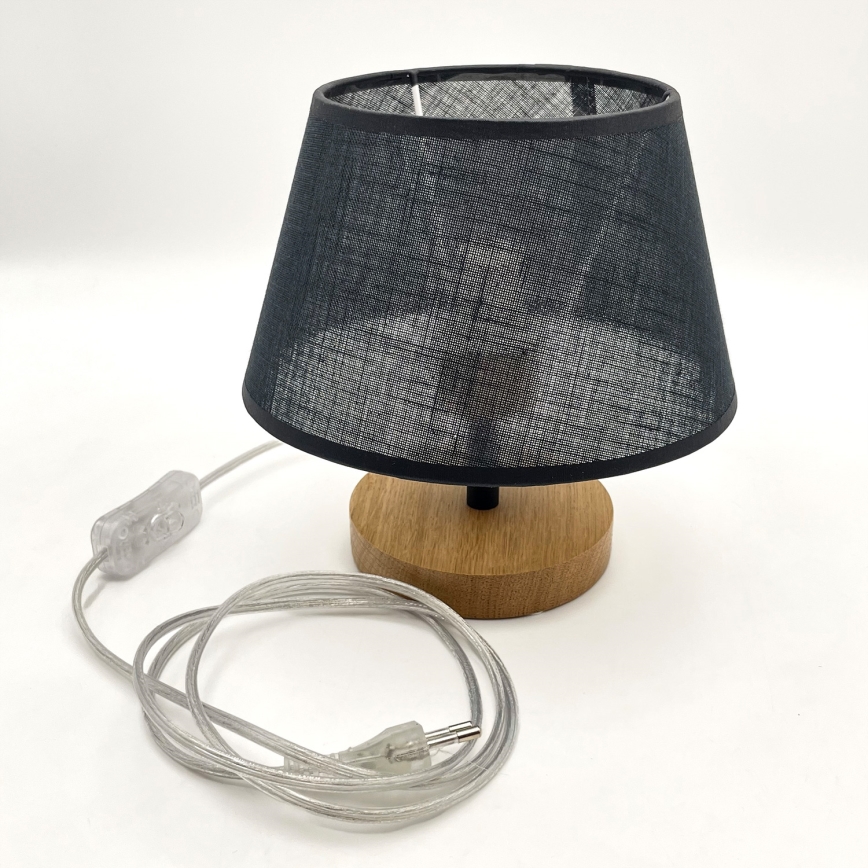 Brilagi - Настільна лампа ANTHONY 1xE27/60W/230V дуб/чорний
