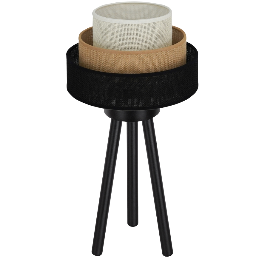 Brilagi - Настільна лампа ASPEN LUNETA 1xE27/15W/230V чорна/бежева/кремова