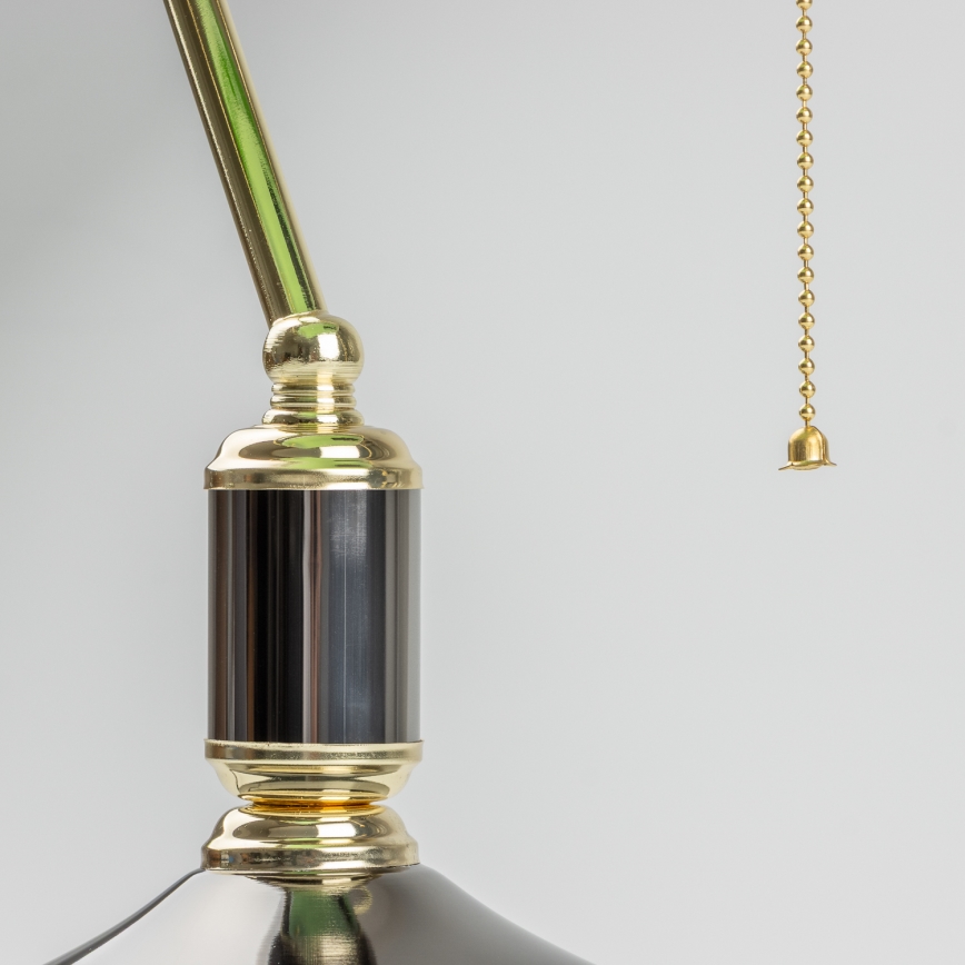 Brilagi - Настільна лампа BANK OFFICE 1xE27/60W/230V чорна/золота/зелена