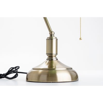 Brilagi - Настільна лампа BANK OFFICE 1xE27/60W/230V латунь/помаранчева