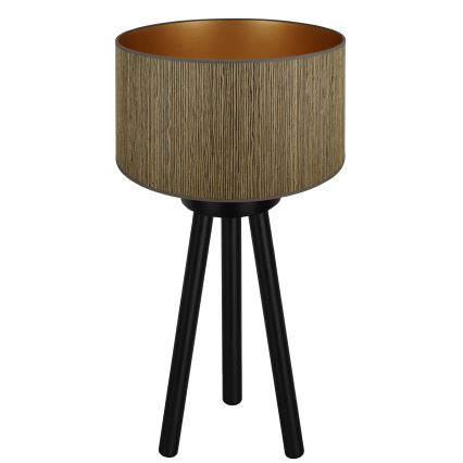 Brilagi - Настільна лампа BOSTON ROLLER 1xE27/15W/230V солом'яно-коричнева/золота