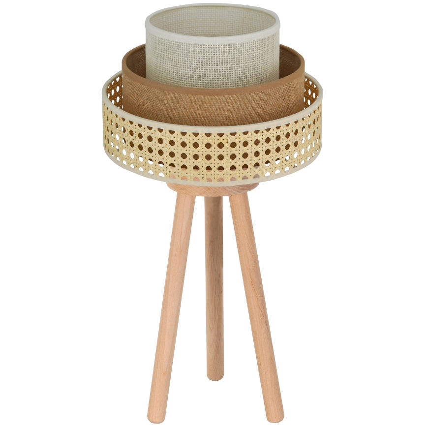 Brilagi - Настільна лампа CEDAR LUNETA 1xE27/15W/230V бежевий/коричневий/кремовий