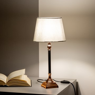 Brilagi - Настільна лампа CERIA 1xE14/40W/230V чорна/мідна/сіра