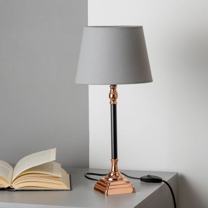 Brilagi - Настільна лампа CERIA 1xE14/40W/230V чорна/мідна/сіра