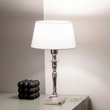 BRILAGI - Настільна лампа CERIA 1xE27/60W/230V діаметр 25 см срібляста/біла
