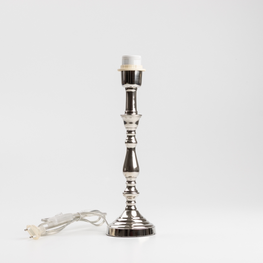 Brilagi - Настільна лампа CERIA 1xE27/60W/230V діаметр 30 см блискучий хром/сірий