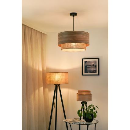 Brilagi - Настільна лампа MONTANA BOHO 1xE27/15W/230V коричневий/чорний