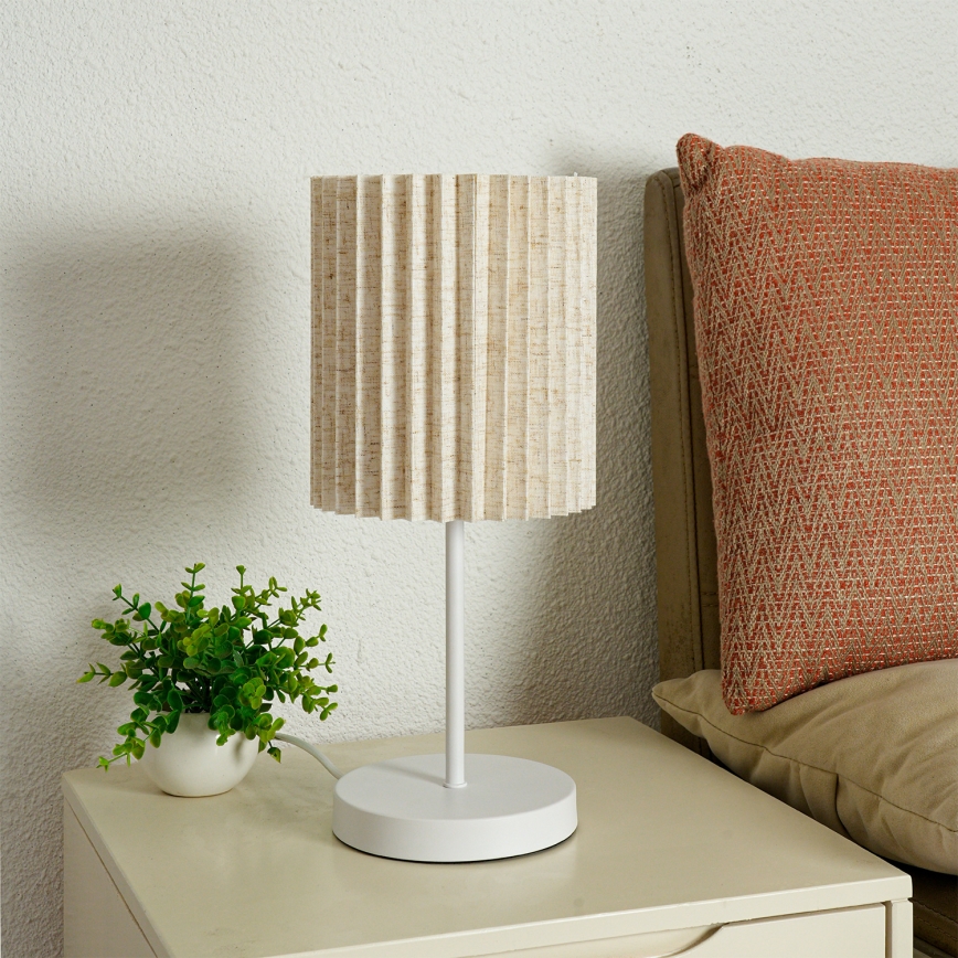 Brilagi - Настільна лампа NORDIC WAVE 1xE27/15W/230V льон/білий