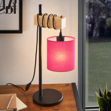 BRILAGI - Настільна лампа NUBILA 1xE27/40W/230V коричнева/чорна/рожева