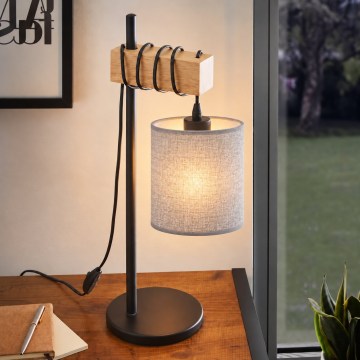 BRILAGI - Настільна лампа NUBILA 1xE27/40W/230V коричнева/чорна/сіра