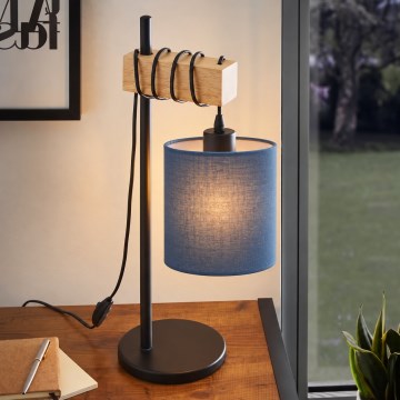 BRILAGI - Nastільна лампа NUBILA 1xE27/40W/230V коричнева/чорна/темно-синя
