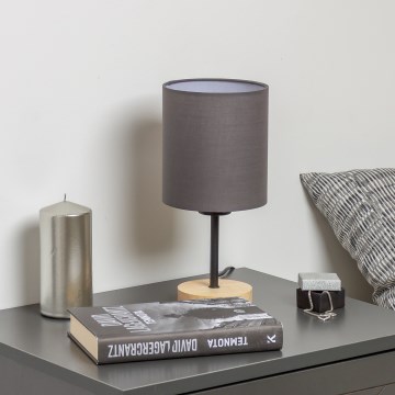 Brilagi - Настільна лампа NUBILA WOOD 1xE27/25W/230V дуб/антрацит
