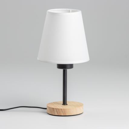 Brilagi - Настільна лампа NUBILA WOOD 1xE27/25W/230V дуб/білий