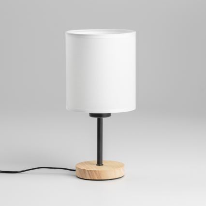 Brilagi - Настільна лампа NUBILA WOOD 1xE27/25W/230V дуб/білий