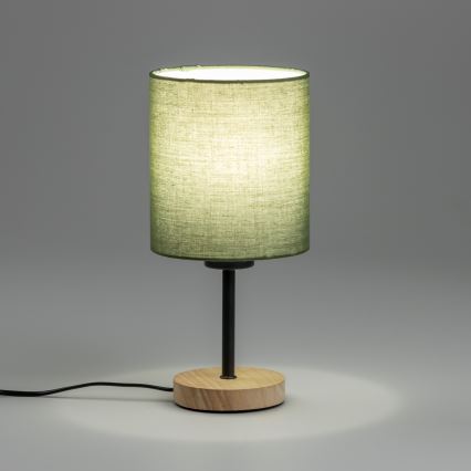 Brilagi - Настільна лампа NUBILA WOOD 1xE27/25W/230V дуб/чорний