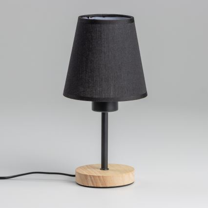 Brilagi - Настільна лампа NUBILA WOOD 1xE27/25W/230V дуб/чорний