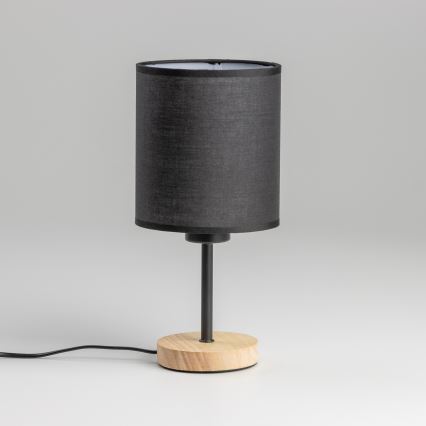 Brilagi - Настільна лампа NUBILA WOOD 1xE27/25W/230V дуб/чорний