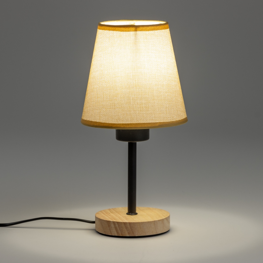 Brilagi - Настільна лампа NUBILA WOOD 1xE27/25W/230V дуб/світло-коричневий