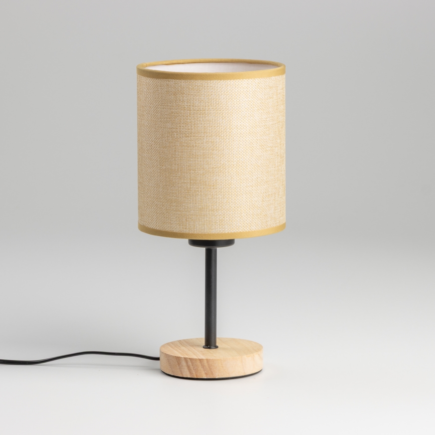 Brilagi - Настільна лампа NUBILA WOOD 1xE27/25W/230V дуб/світло-коричневий