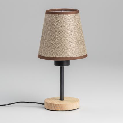 Brilagi - Настільна лампа NUBILA WOOD 1xE27/25W/230V дуб/коричневий