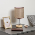 Brilagi - Настільна лампа NUBILA WOOD 1xE27/25W/230V дуб/коричневий