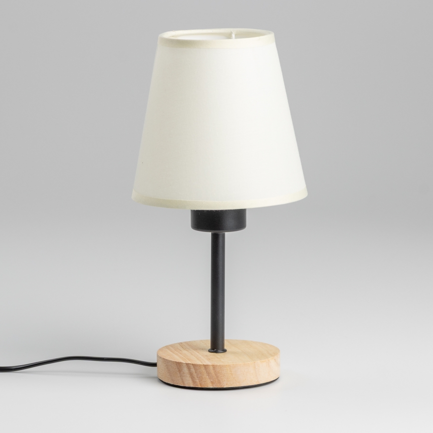 Brilagi - Настільна лампа NUBILA WOOD 1xE27/25W/230V дуб/кремовий