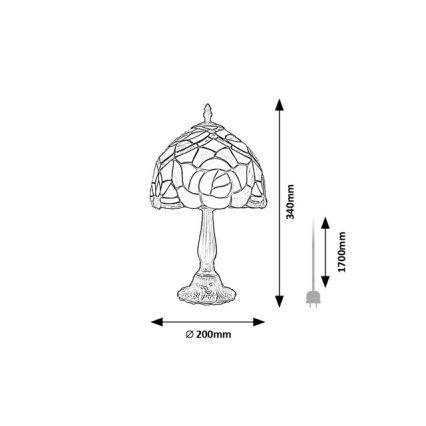 Brilagi - настільна лампа в стилі Tiffany GARLAN 1xE14/40W/230V