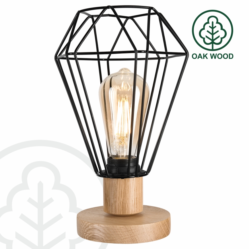 Brilagi - Настільна лампа WOODY BASKET 1xE27/60W/230V дуб