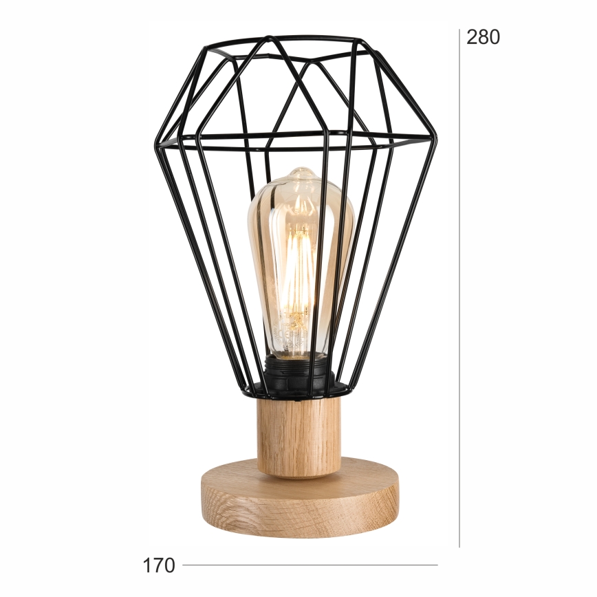Brilagi - Настільна лампа WOODY BASKET 1xE27/60W/230V дуб